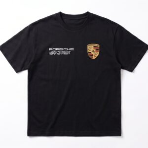 Eddez Porsche Racing Logo Cotton T-Shirt